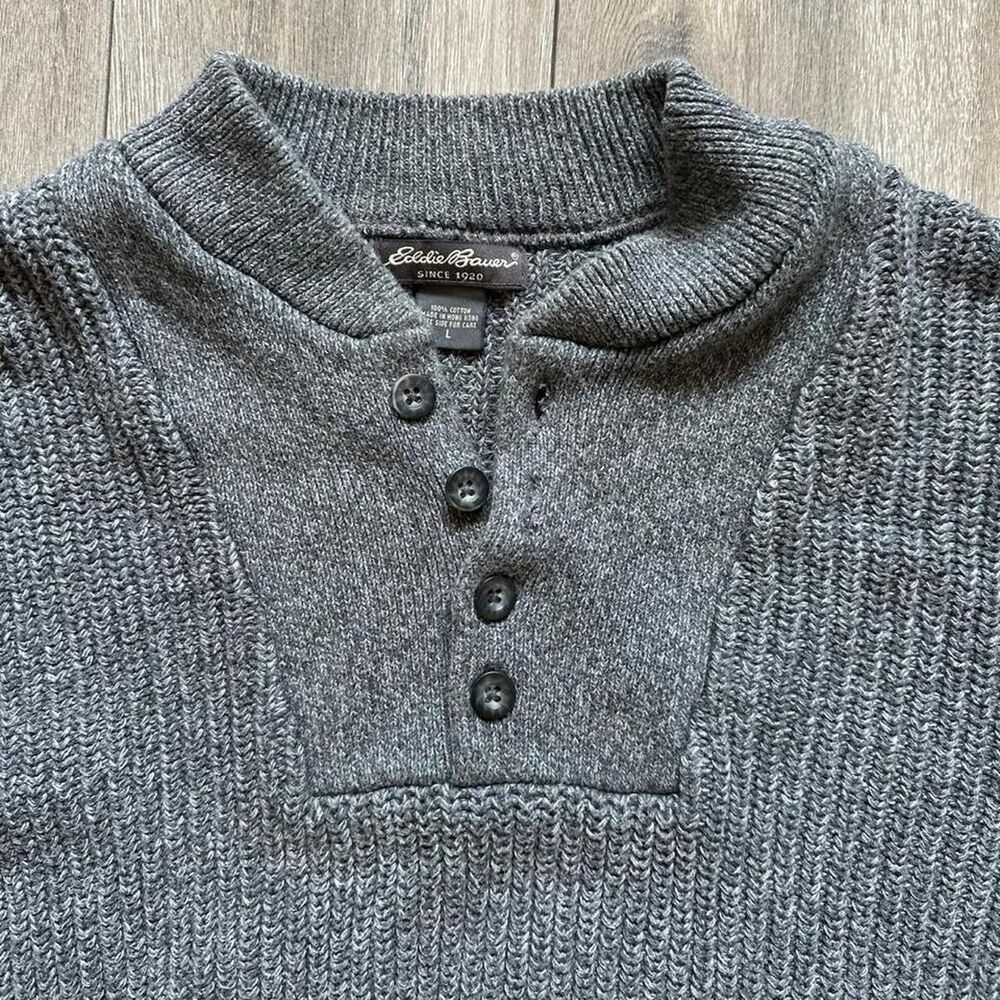 Eddie-bauer Men's Grey Jumper - Picture 3 of 6